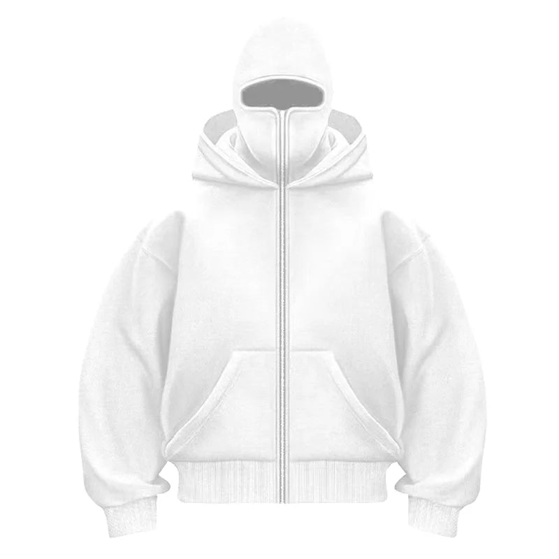 BLKOIR Zipped Hoodie.