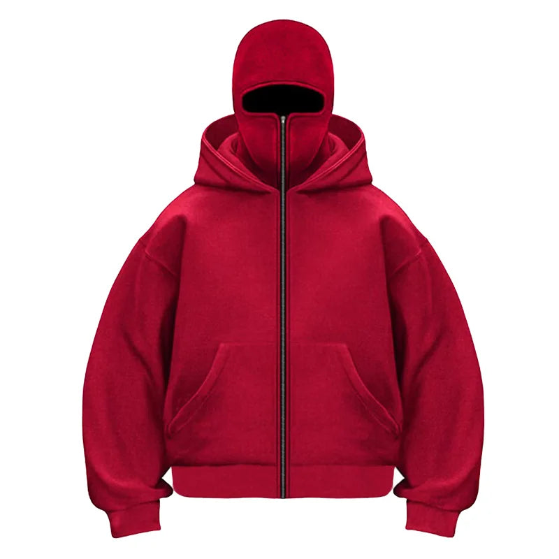BLKOIR Zipped Hoodie.