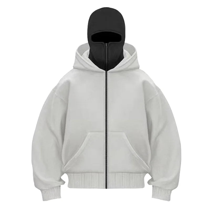 BLKOIR Zipped Hoodie.