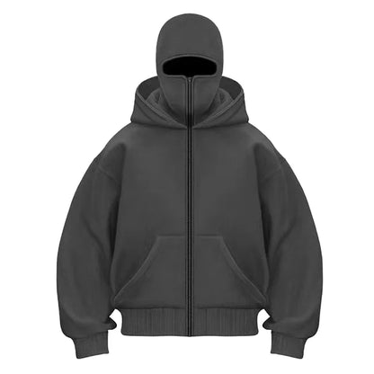 BLKOIR Zipped Hoodie.
