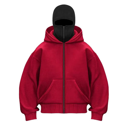 BLKOIR Zipped Hoodie.