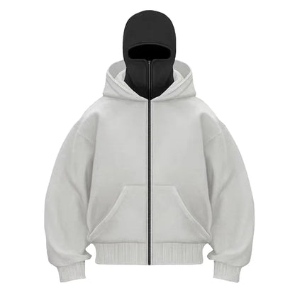 BLKOIR Zipped Hoodie.